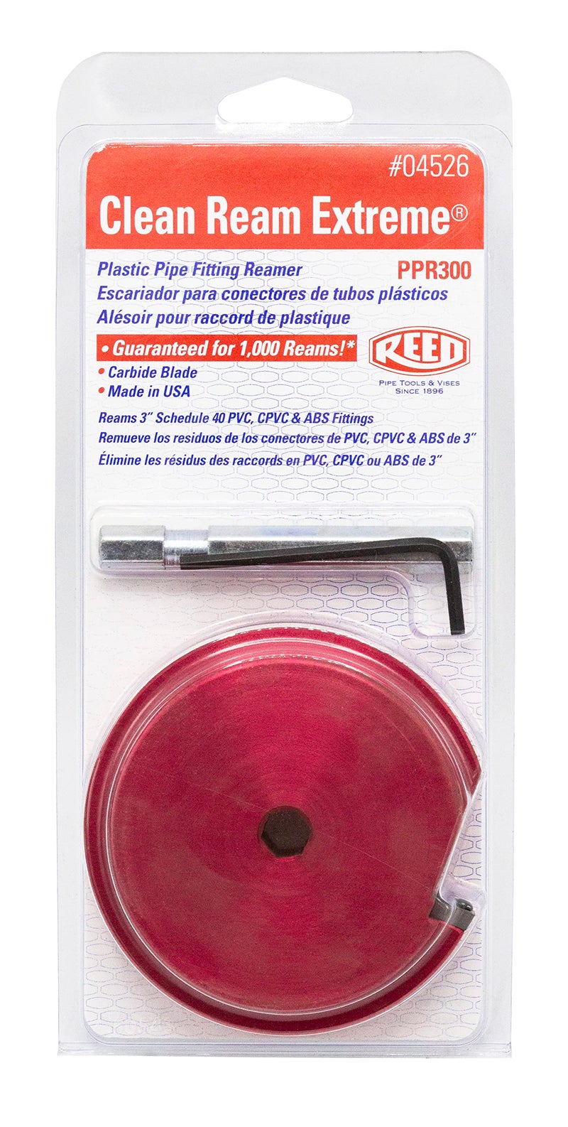 Reed PPR300 3-Inch Plastic Pipe Fitting Reamer - Image 3